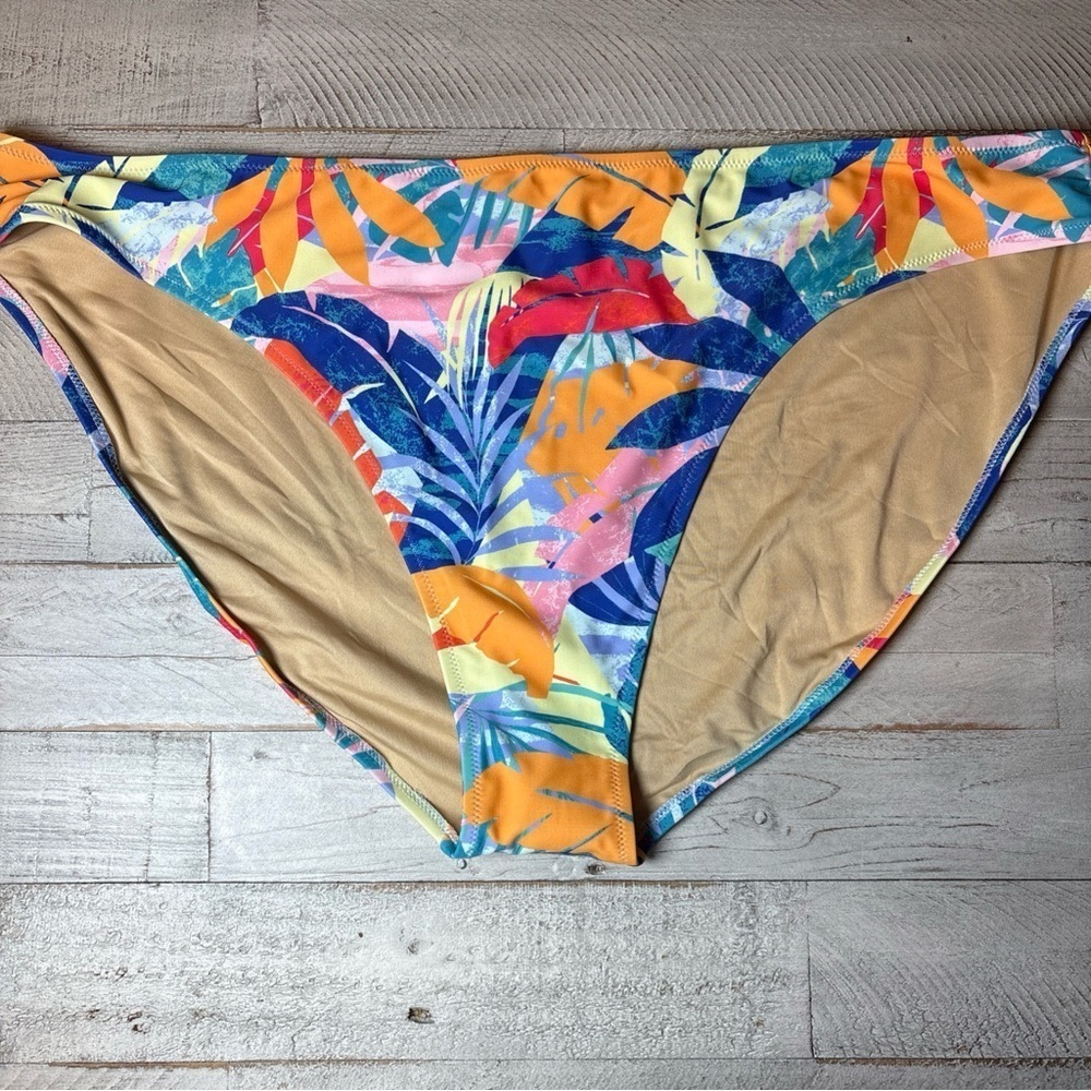 Floral Bikini Bottom Blue Red Yellow Pink Old Navy Woman's Size 3X NWT! - Picture 14 of 15
